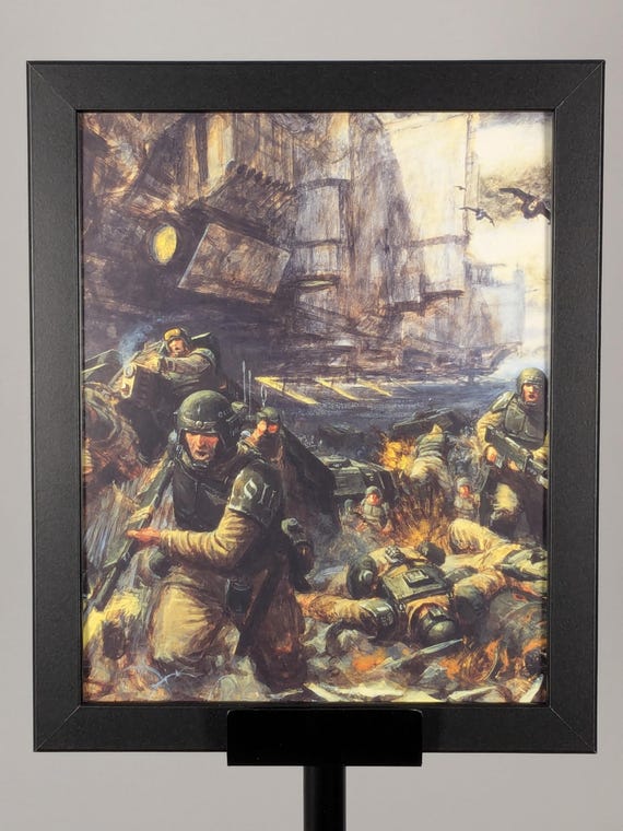 Astra Militarum 40K Framed Art - 9.5x11.5