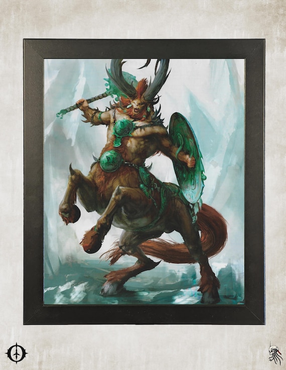 Upcycled Age of Sigmar Art - 9.5x11 Frame