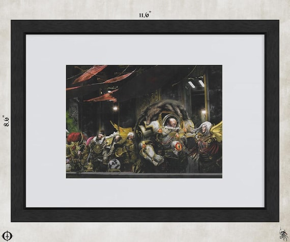 Imperium - 40k Framed Upcycled Art (11.6x8.6)