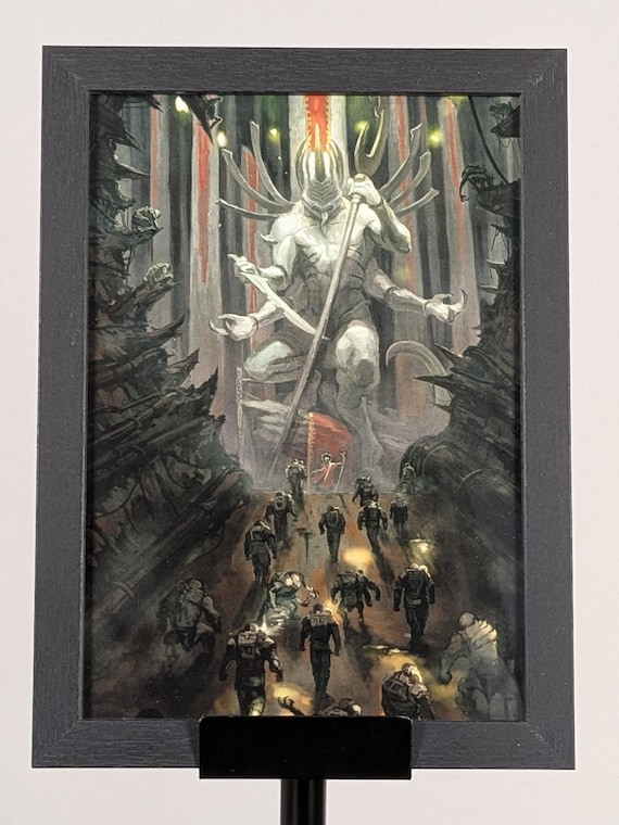 Genestealer Cult Framed 40k Art - 7x10