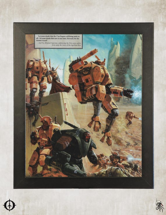 Tau - 40K Framed Upcycled Art (9.5x11.5)