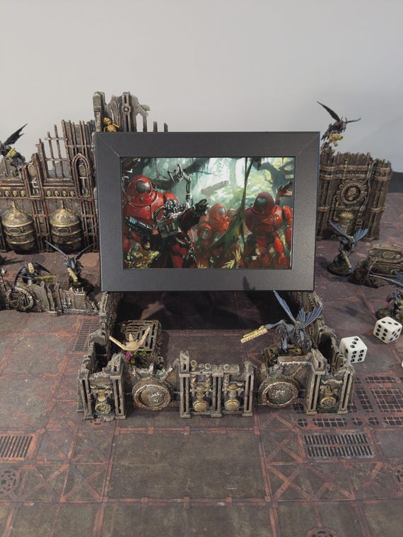 Adeptus Mechanicus - 40K Framed Upcycled Art (7x5)