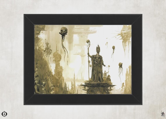 Imperial Agents - 40K Framed Upcycled Art (5x7)