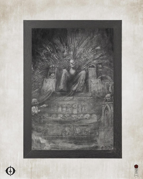 Imperium - 40k Framed Upcycled Art (7x10)