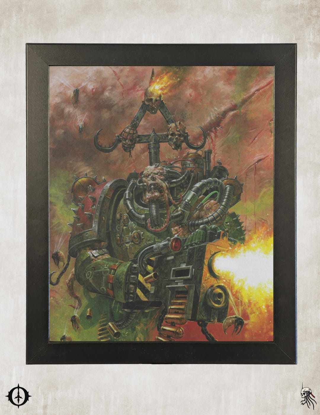 Death Guard - 40K Framed Upcycled Art (9.5x11.5) - Etsy