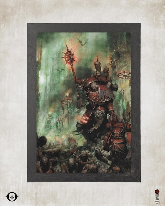 World Bearers - 40K Framed Upcycled Art (6x9)