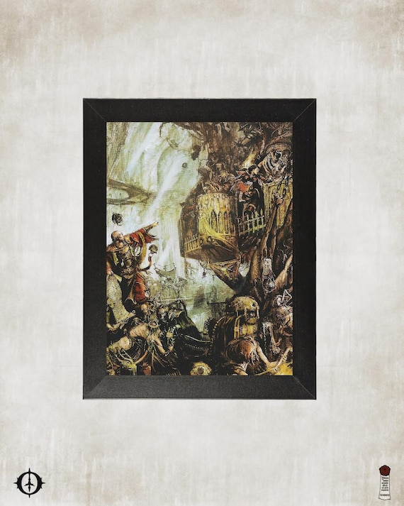 Imperium - 40k Framed Upcycled Art (7.25x9.25)