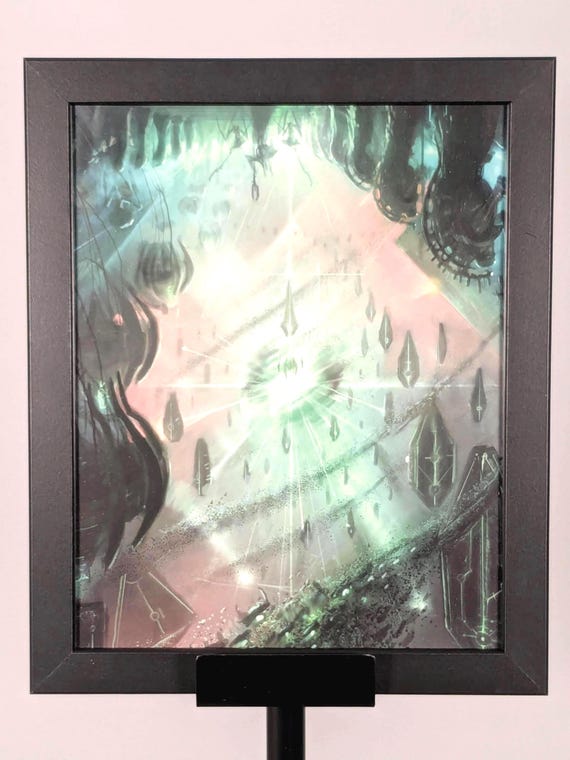Necron 40K Framed Art - 9.5x11.5