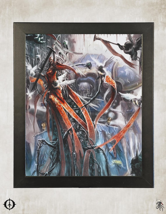 Imperial Knights - 40k Framed Upcycled Art (9.5x11.5)