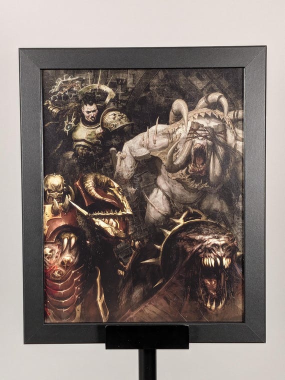 Stormcast Eternals - Age of Sigmar Upcycled Art (9.5x11.5)
