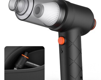 8000 Pa cordless portable vacuum cleaner, rechargeable with high-efficiency double filter.