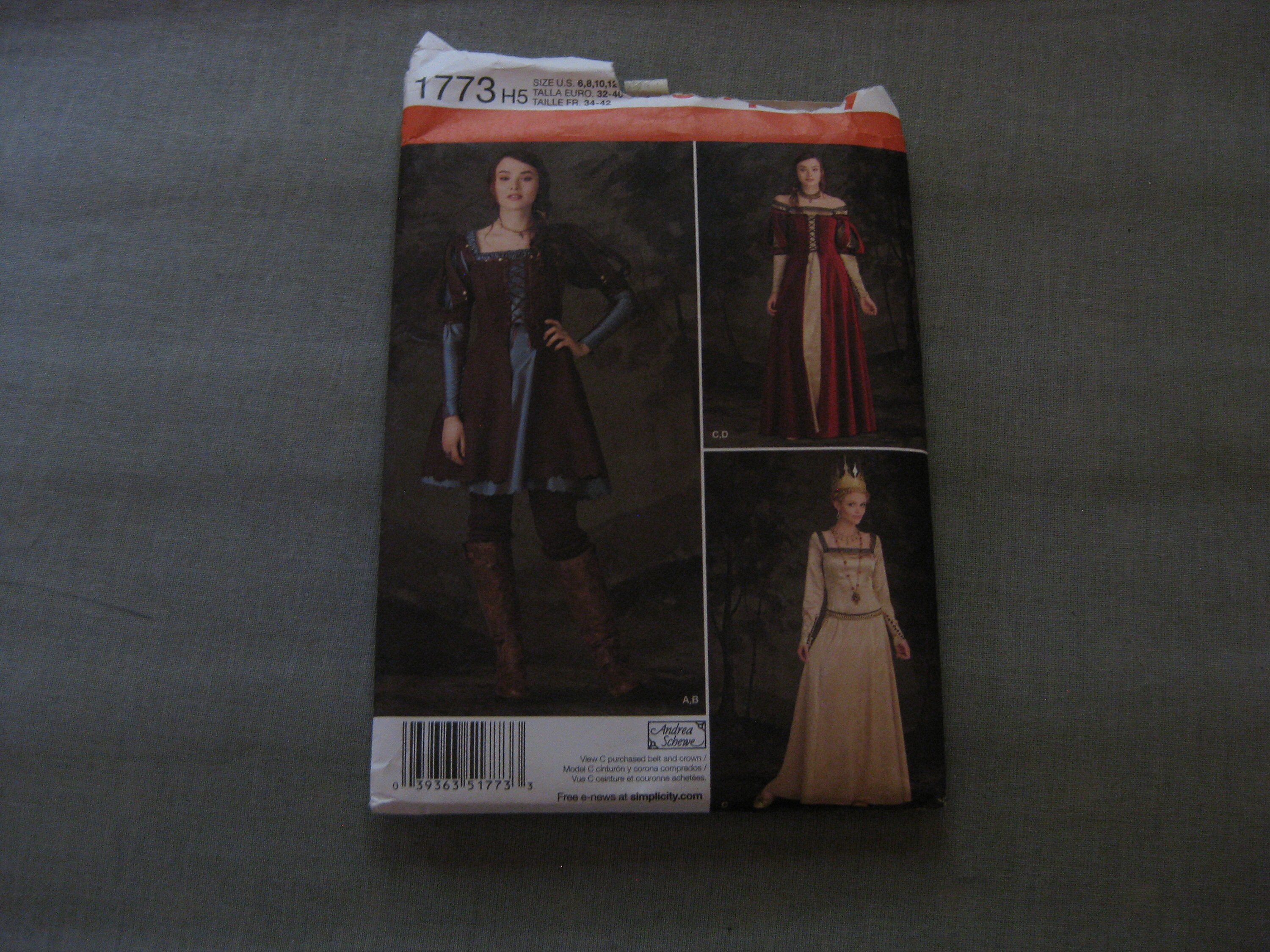 Simplicity Halloween Katniss Everdeen Costume Sewing Pattern Etsy