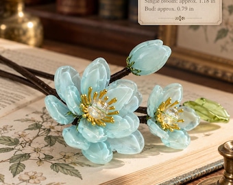 Handmade Glass Flower Bouquet, Colorful Floral Arrangement, Home Decor Gift