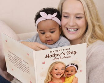 Libro personalizzato per la prima festa della mamma, regalo per la prima festa della mamma, libro di fiabe personalizzato per mamma e bambino, ricordo per neomamme, regalo per neomamme