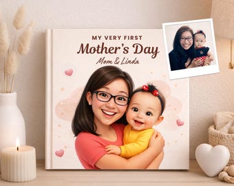 Personalized First Mother's Day Book for Mummy, Custom Mom Baby Keepsake, First Time Mum Gift from Baby