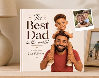 Regalo para el Día del Padre, Libro personalizado para el Día del Padre, Libro de cuentos personalizado para papá y bebé, Regalo de los niños, Regalo para papá