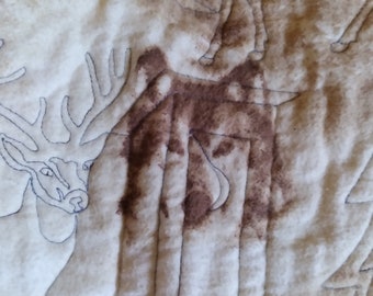 Quilt.  Double Sided. Wildlife Theme