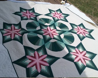 Quilt. 94" x 108". Handmade. Stunning