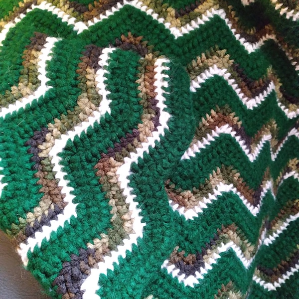 Camouflage Afghan - Etsy