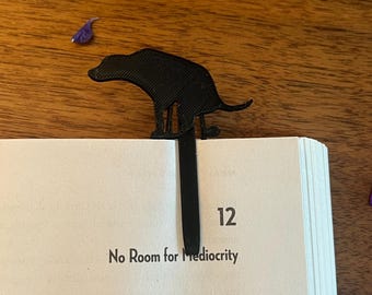 Funny Pooping Dog Bookmark: 3D Printed Novelty Gift