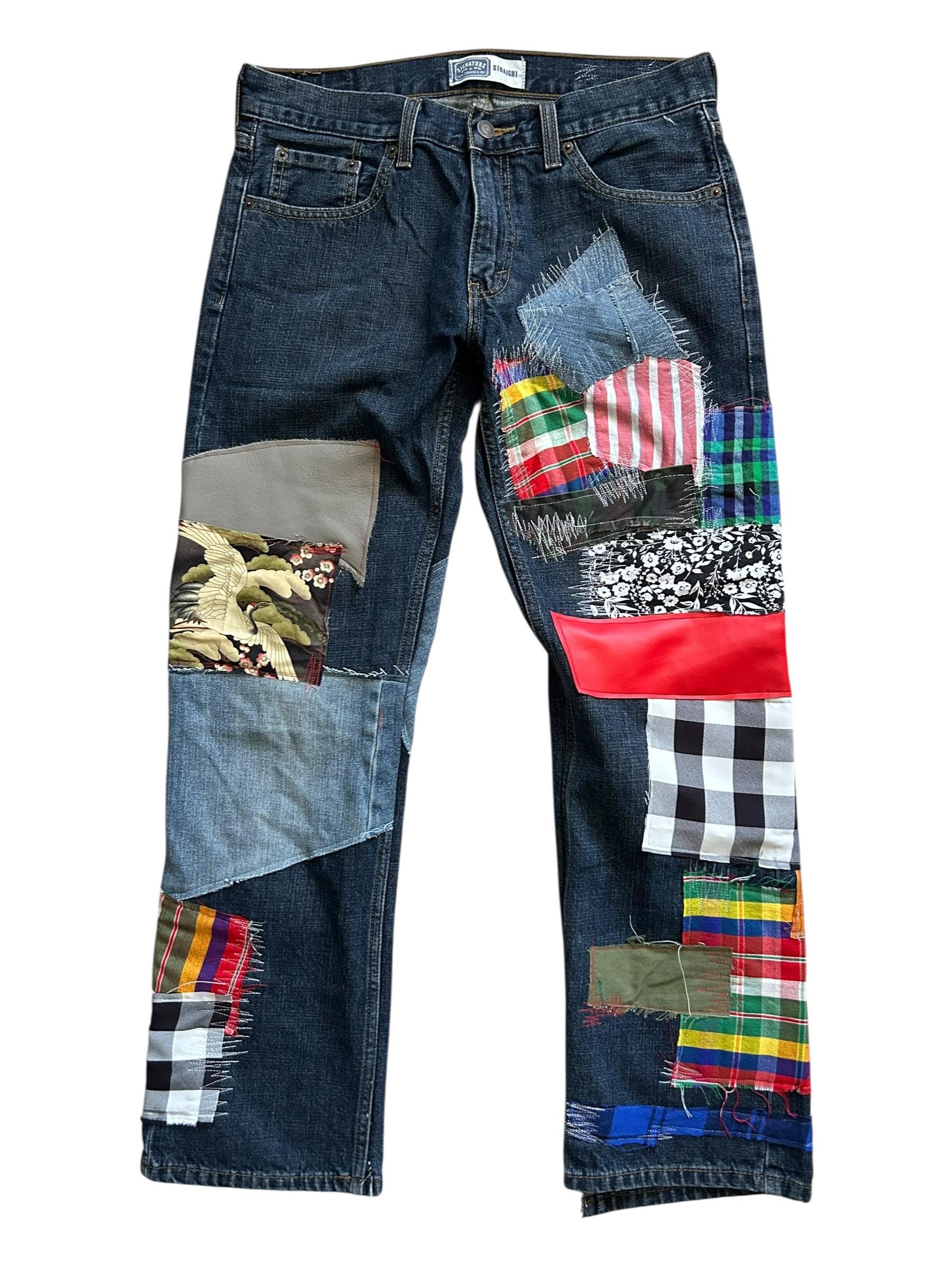 Patchwork Levis - Etsy