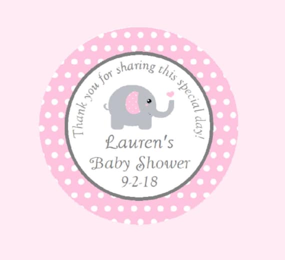 CHRISTENING,PARTY BAG LABELS BLUE,PINK,LEMON PERSONALISED GLOSS BABY SHOWER