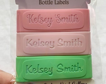Baby Bottle Labels 3 Pack, Baby Bottle Personalized Reusable Bands,  Daycare or School Baby Bottles for Sippy Cups or Baby Shower Gift