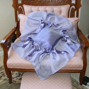 Sheer Ruffle Pillow PDF Sewing Pattern DIY, Ring Bearer Pillow Wedding image 4