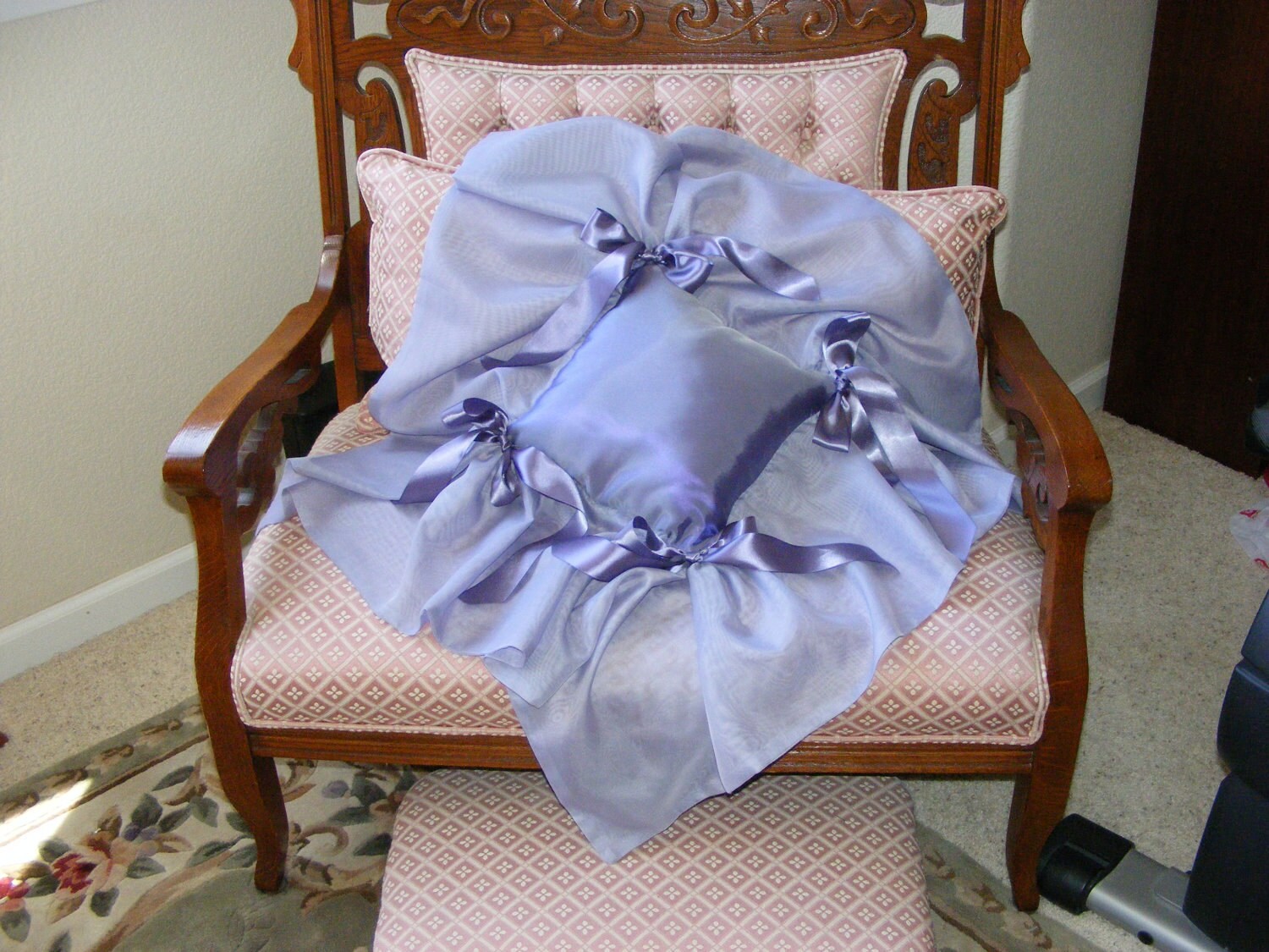 Sheer Ruffle Pillow PDF Sewing Pattern DIY Ring Bearer Pillow Etsy