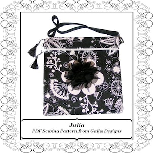 PDF Sewing Pattern iPad 1, 2, 3 or 4, iPad Air 1,2, iPad Pro 9.7, or other tablets, cover with pocket zipper handles fully lined Julia image 1