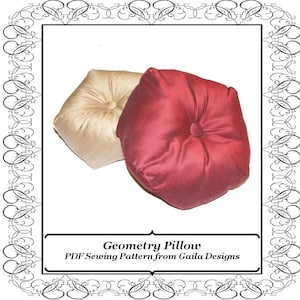 Geometry Pillow PDF Sewing Pattern DIY home decor image 1