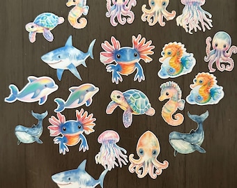 stickers zeedieren