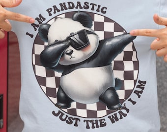 Camiseta con gráfico de panda / Divertida camiseta de panda / Bonita camiseta de animal para regalar a los amantes de los pandas / Genial camiseta de panda / Camiseta unisex informal para uso diario