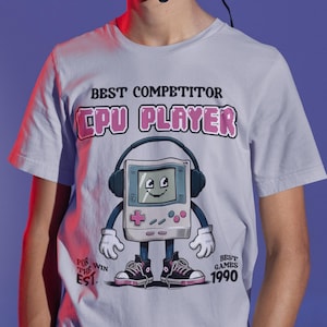 Niedliches Retro Gaming Gaming Shirt | Lustiges Nerd T-Shirt für Gamer | Programmierer & Tech-Liebhaber | Vintage Computer Ästhetisches Tee