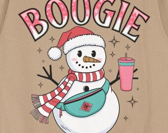 Kersttrui bougie sneeuwpop | Grappige vakantie ronde hals | Leuke grafische wintertrui | Gezellig feestelijk cadeau voor vrouwen