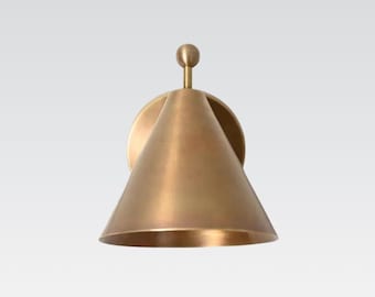 Handgefertigte Messing Verstellbare Wandleuchte | Mid Century Modern Wandleuchte | Nachttisch Leselampe