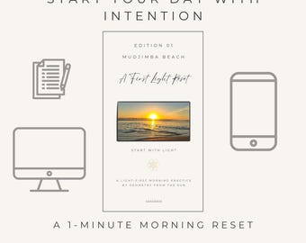 First Light Reset Journal – Morning Gratitude, Intention Practice (Digital Download)