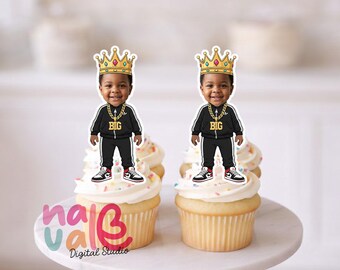 Hip Hop The Big Cupcake Toppers –  Birthday Decorations – Party Suppliess– Digital File