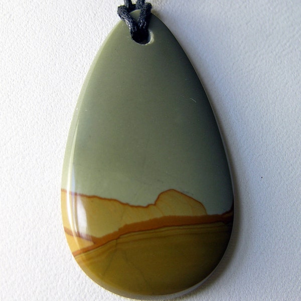 Value Bead -Focal Bead Made From Owyhee Picture Jasper