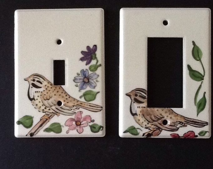 Garden Bird Switch Plates Etsy