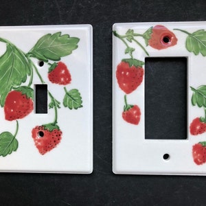 Strawberry hand painted switches