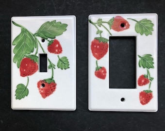 Strawberry hand painted switches