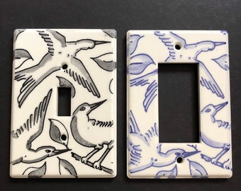 Soaring birds switch plate