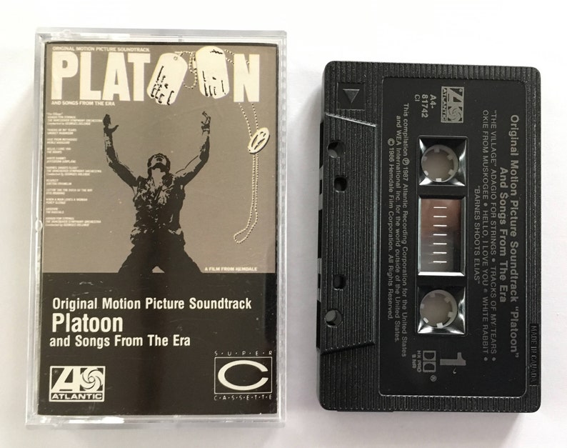 Platoon And Songs From The Era Original Soundtrack Vintage Etsy