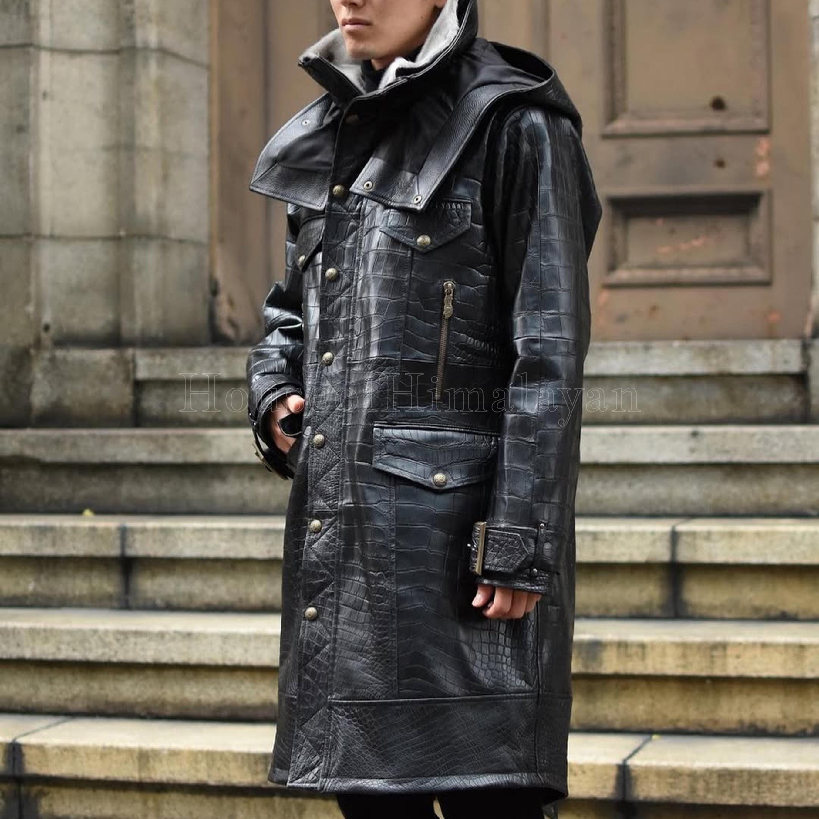 ジャケット・アウター AT-DIRTY LOGGER VINTAGE LEATHER COAT AT-DIRTY LOGGER VINTAGE LEATHER COAT BLACK(アットダーティー