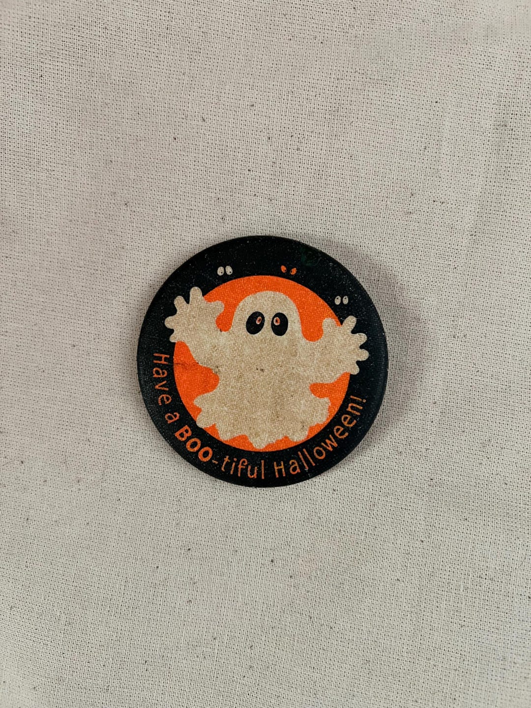 Vintage Hallmark 70s Halloween Ghost Button - Etsy