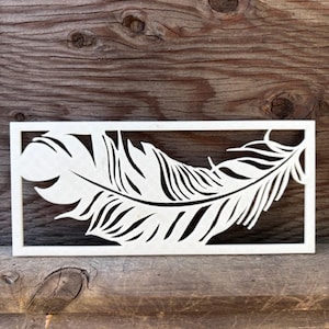 Artistic Feather in Box Frame