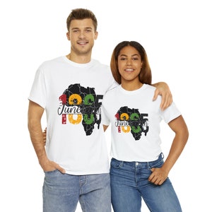 Juneteenth 1865 Commemorative T-Shirt Collection Unisex Heavy Cotton Tee Item #2