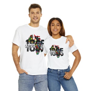 Juneteenth 1865 Commemorative T-Shirt Collection Unisex Heavy Cotton Tee Item #1J