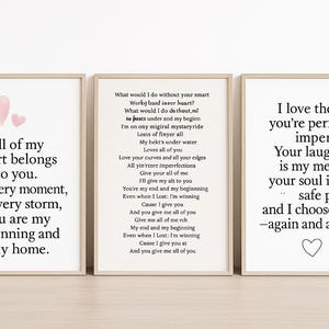 2 druckbare Liebe Zitat Poster | Romantische Wandkunst | Perfektes Geschenk für Paare, Hochzeiten & Valentinstage. Druckbar, digitaler Download, Wandkunst